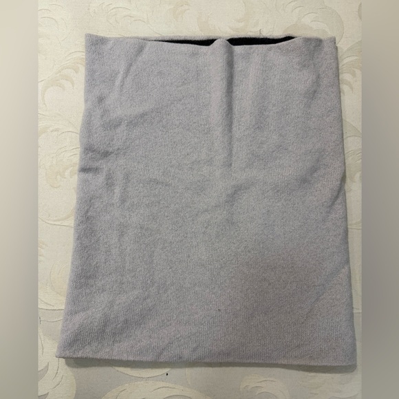 Neiman‎ Marcus Cashmere Knit Scarf Gray Infinity Tube One Size